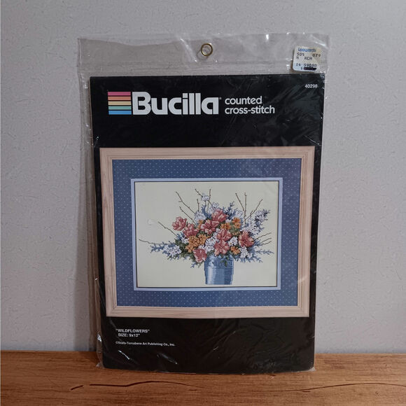 Bucilla Wildflowers Counted Cross Stitch Kit - Picture 1 of 6